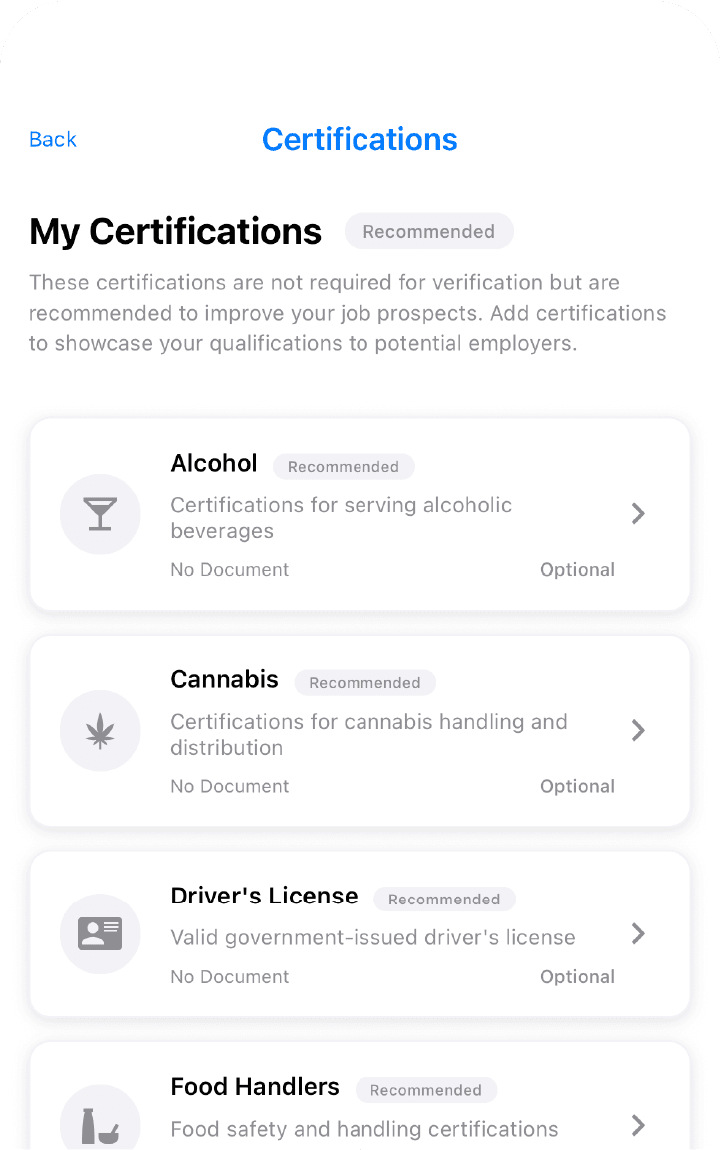 Profile details app screen